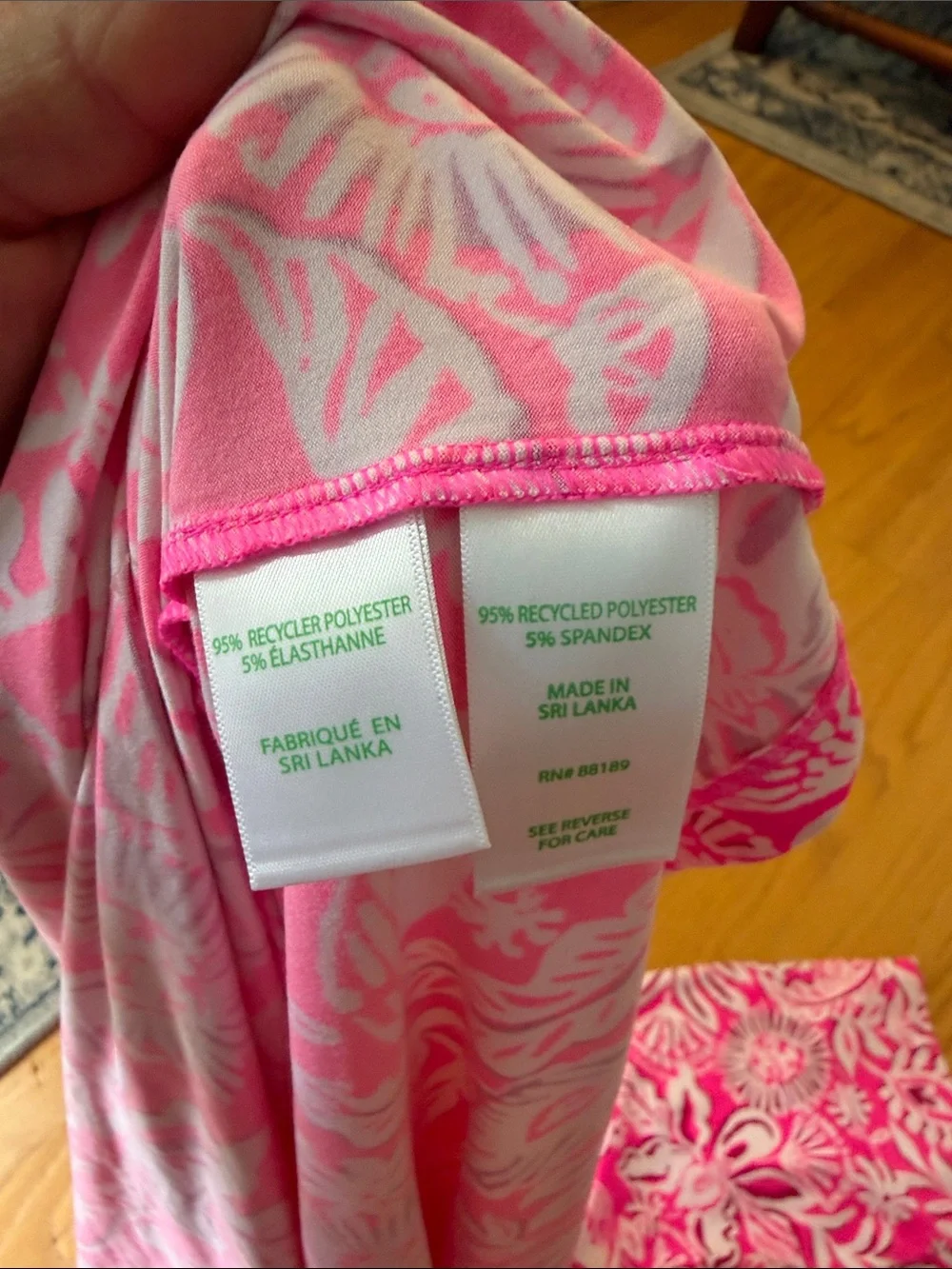 Lilly Pulitzer Dianne Knit Robe S/M Passion Fruit Pink Absolutely Flamazing - Picture 7 of 11